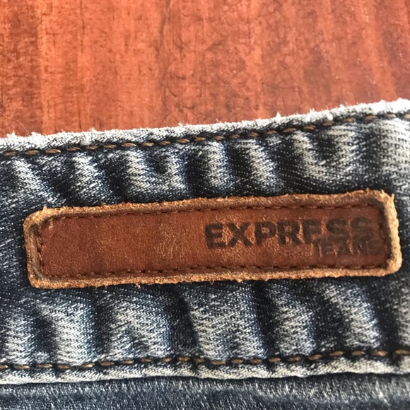 Express Barely Boot Zelda Ultra Low Rise Jeans - Picture 5 of 6